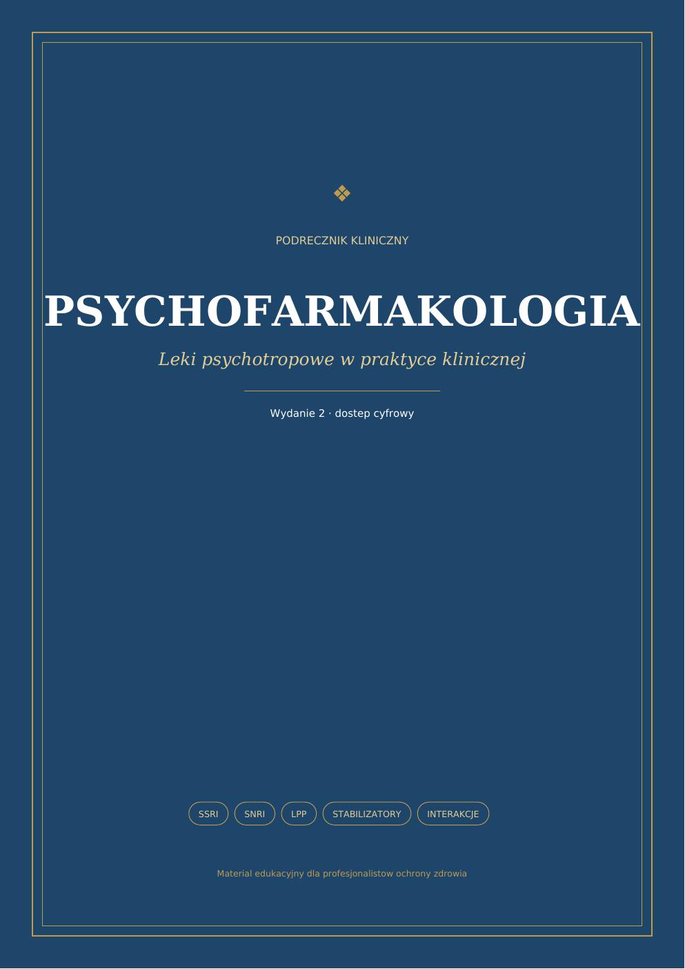 Okładka podręcznika Psychofarmakologia w praktyce