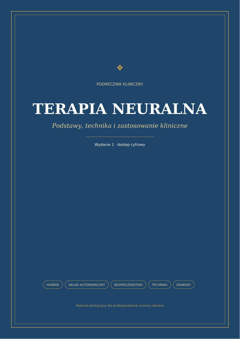 Okładka podręcznika Terapia neuralna